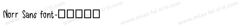 Norr Sans font字体转换